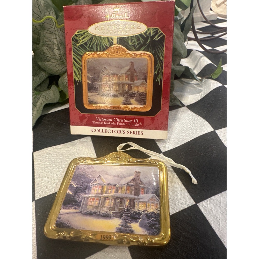Hallmark Keepsake Ornament Victorian Christmas III 1999 Collector Thomas Kinkade